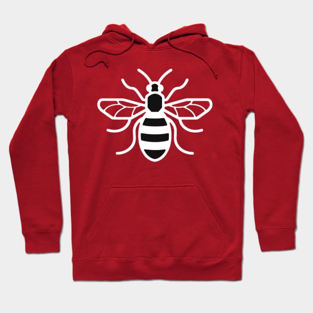 Manchester Red Bee Hoodie by Confusion101